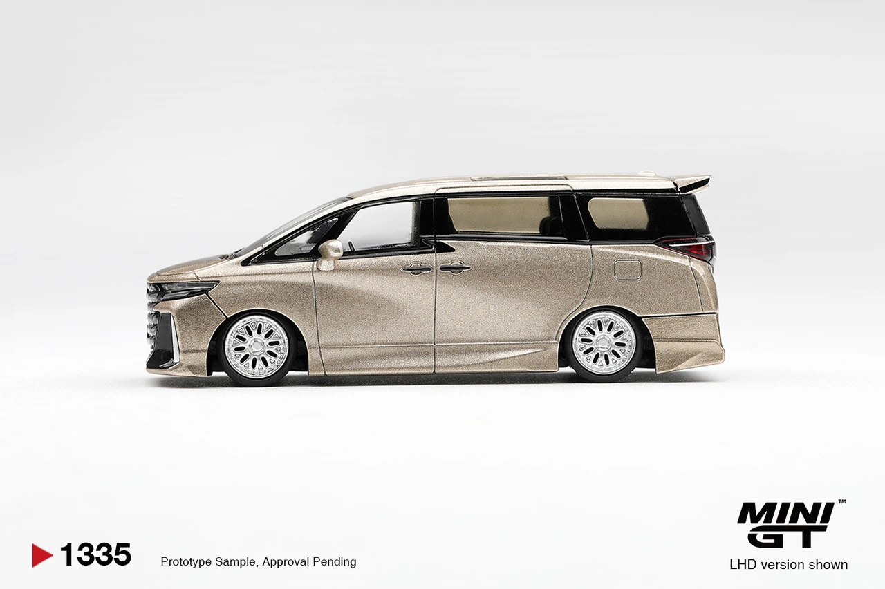 1/64 Mini GT Toyota Vellfire 40 KUHL (Gold Metallic) Diecast Car Model