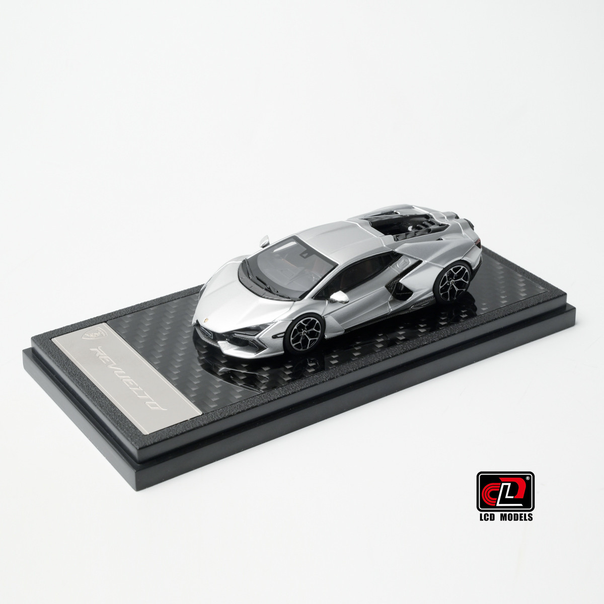 1/64 LCD Lamborghini Revuelto (Metallic Silver) Diecast Car Model