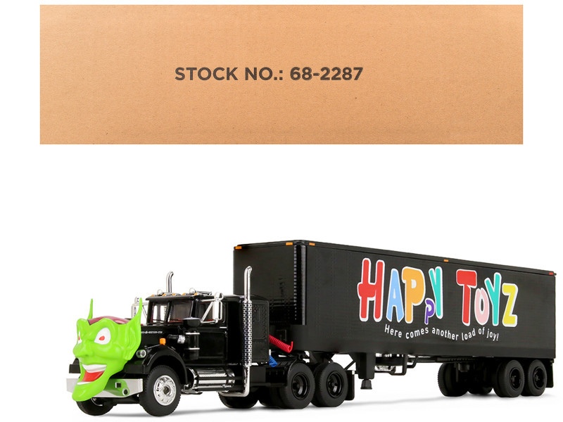 1/64 First Gear White Western Star with Green Goblin Head & 40’ Vintage Trailer Maximum Overdrive 40th Anniversary Diecast Model