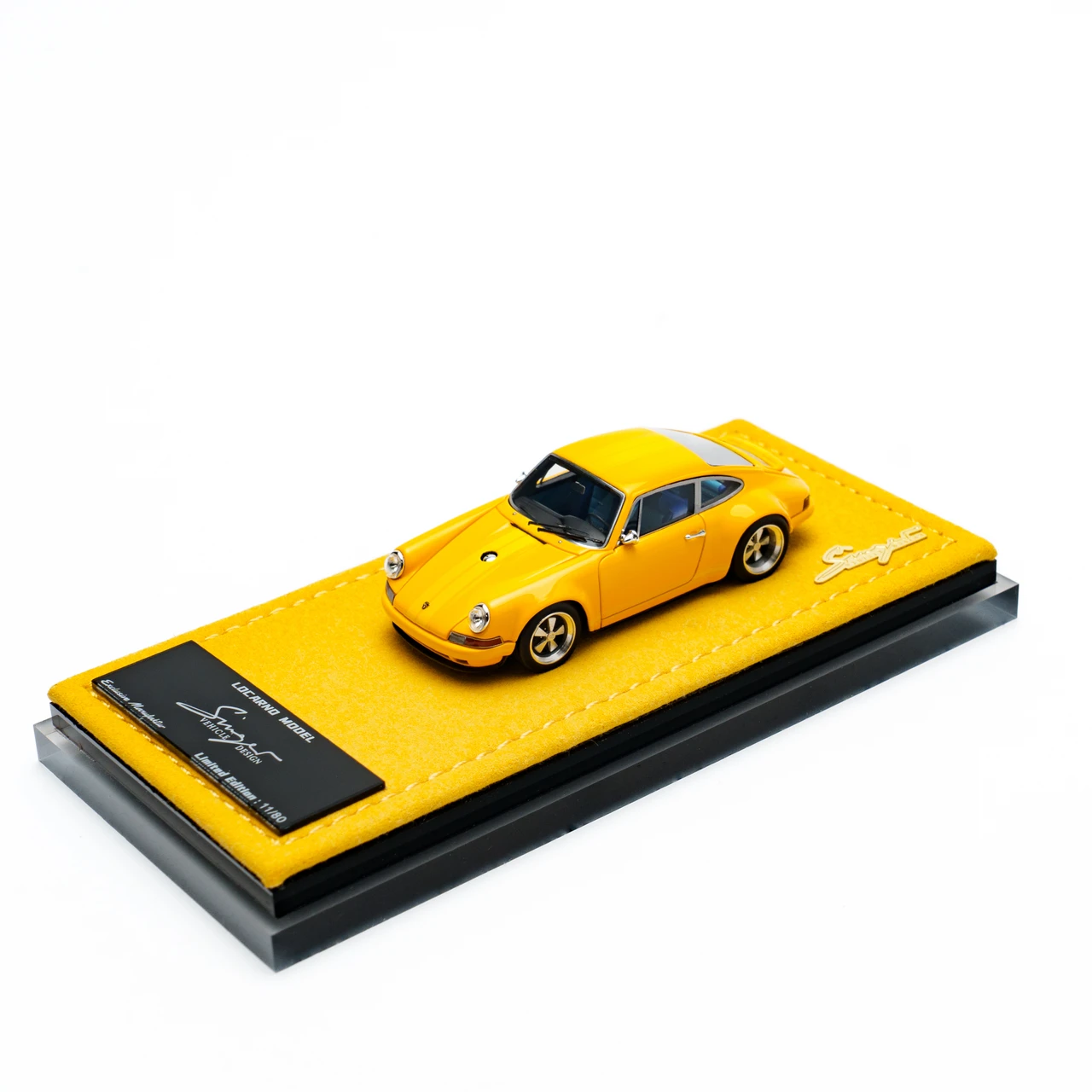 1/64 Locarno Model Porsche 911 Singer PTS (Speed Yellow) Car Model Limited 80 Pieces