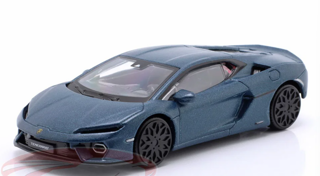 1/43 BBurago 2024 Lamborghini Temerario (Blue) Diecast Car Model