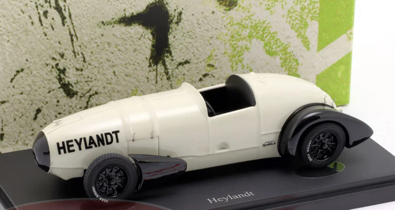 1/43 AutoCult 1931 Heylandt Höllenhund Rocket Test Car (White) Car Model