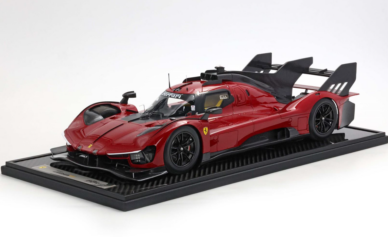1/12 BBR 2025 Ferrari 499P Hypercar (Full Red) Car Model Limited 10 Pieces