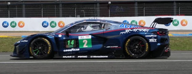1/43 Spark Corvette Z06 LMGT3.R No.2 TF SPORT Le Mans 24H 2026 P. J. Ibrahim - L. Hanafin - B. Green Car Model