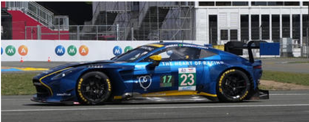 1/43 Spark Aston Martin Vantage AMR LMGT3 No.23 HEART OF RACING TEAM 3rd LMGT3 class Le Mans 24H 2026 G. Newell - E. Barrichello - J. Adam Car Model