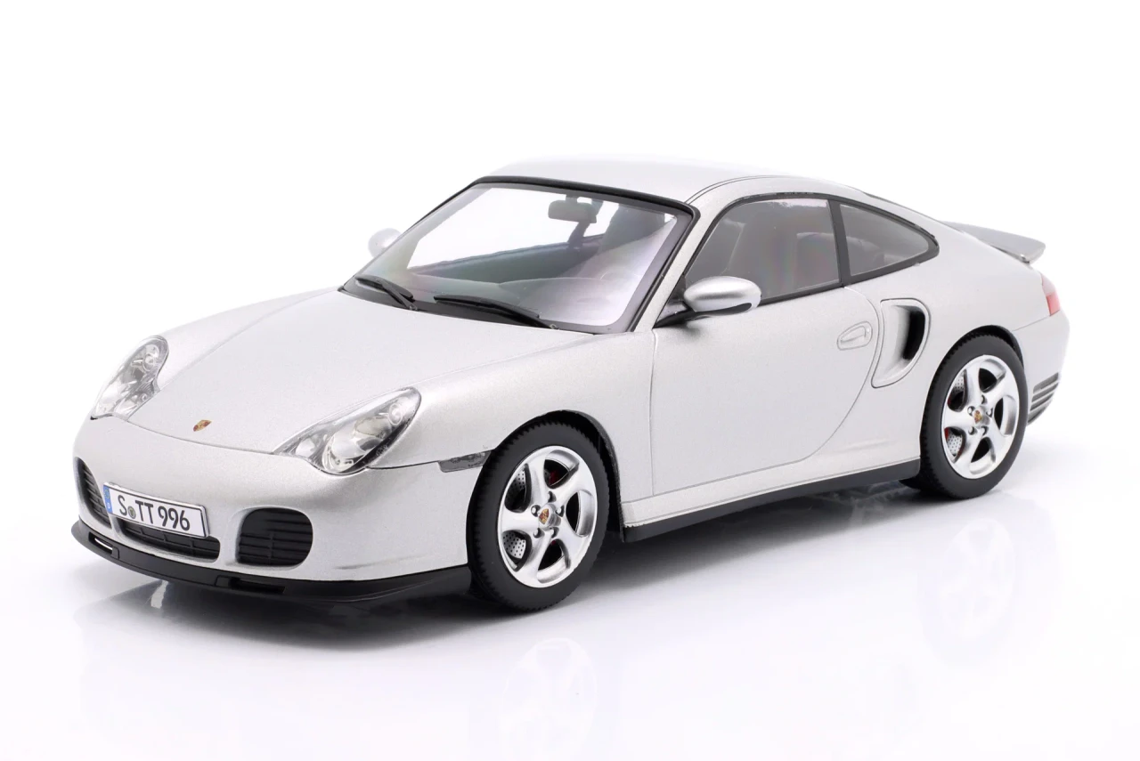 1/18 KK-Scale 2000 Porsche 911 (996) Turbo (Silver) Car Model