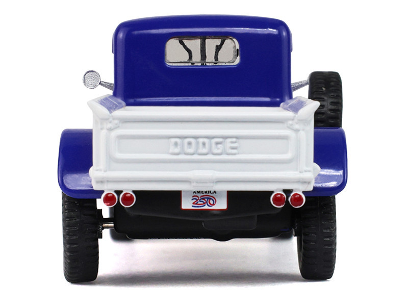 1946 Dodge Power Wagon Pickup Truck Red White and Blue "America 250 Edition" "Anniversary Collection" Series 18 1/64 Diecast Model Car by Greenlight