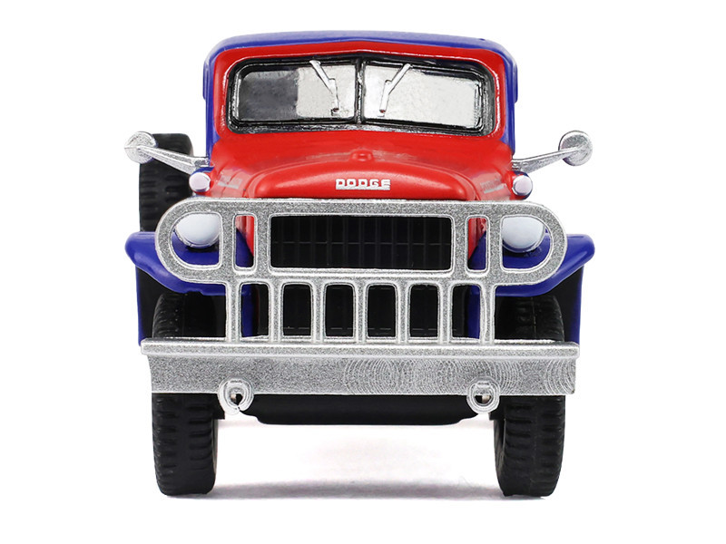 1946 Dodge Power Wagon Pickup Truck Red White and Blue "America 250 Edition" "Anniversary Collection" Series 18 1/64 Diecast Model Car by Greenlight