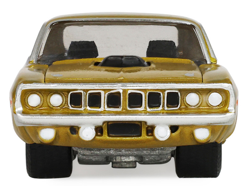 1971 Plymouth Hemi ‘Cuda Gold Metallic with Black Accents "America 250 Edition" "Anniversary Collection" Series 18 1/64 Diecast Model Car by Greenlight
