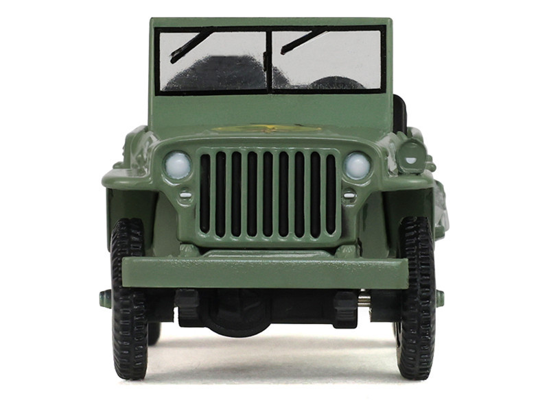 1942 Willy’s MB Jeep Olive Green "America 250 Edition" "Anniversary Collection" Series 18 1/64 Diecast Model Car by Greenlight