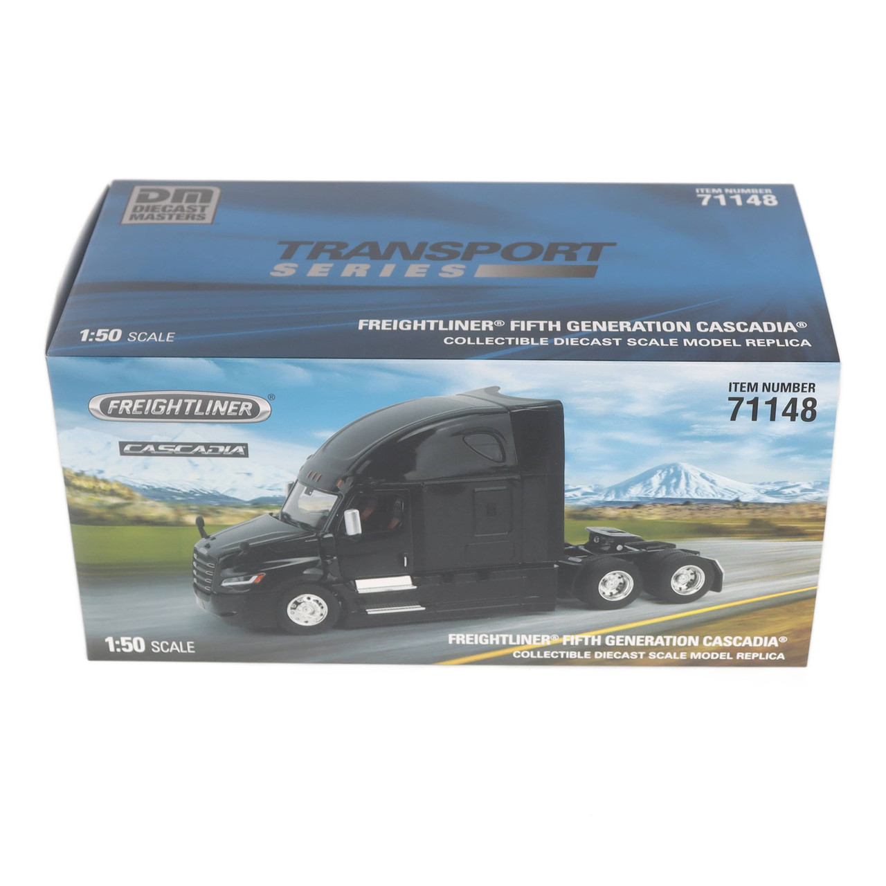 1/50 Diecast Masters Freightliner Cascadia Gen-5 (2025) Tractor (Night-Shift Black) Diecast Model