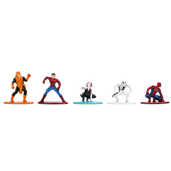 Set of 12 Diecast Figures "Spider-Man" Franchise "Nano Metalfigs" Series Diecast Models by Jada