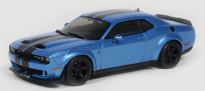 1/43 Solido 2020 Dodge Challenger SRT Hellcat Redeye Widebody Custom Metallic Blue Diecast Car Model