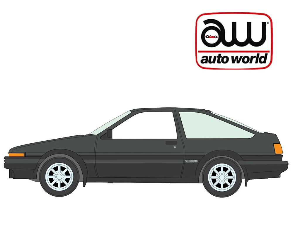 1/64 Auto World 1983 Toyota Sprinter AE86 Hatchback (Slate Grey) Diecast Car Model