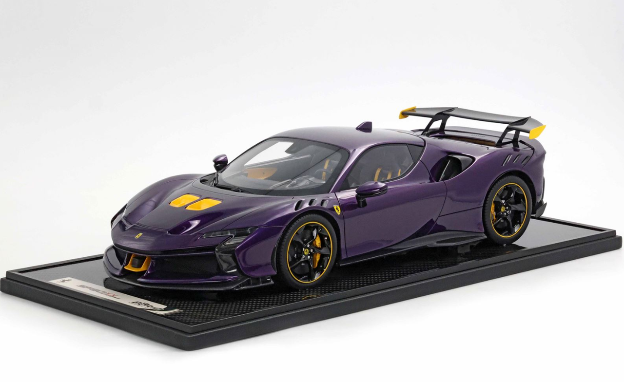 1/12 BBR Ferrari SF90XX Stradale (Viola Hong Kong Purple) Car Model Limited 10 Pieces