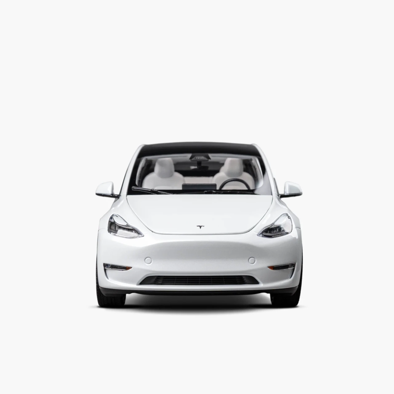 1/18 Official Tesla Model Y (Pearl White Multi-Coat) Diecast Car Model