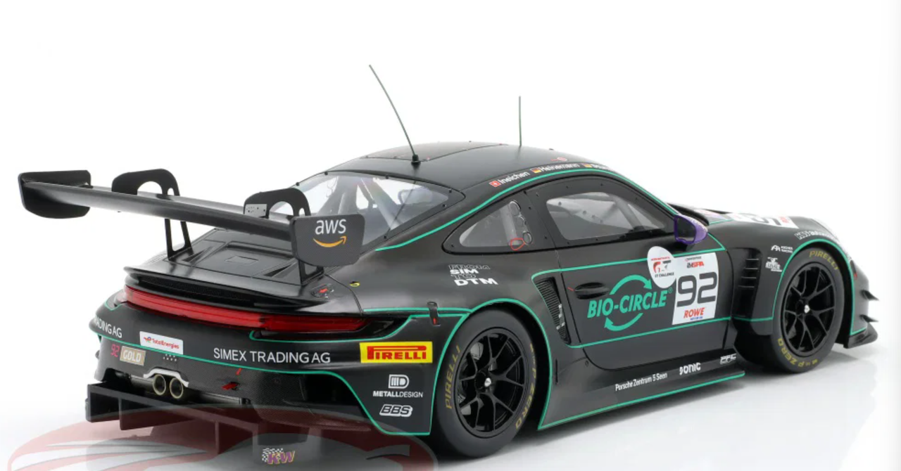1/18 Ixo 2025 Porsche 911 GT3 R (992) #92 24h Spa Herberth Motorsport Tim Heinemann, Rolf Ineichen,Joel Sturm Diecast Car Model