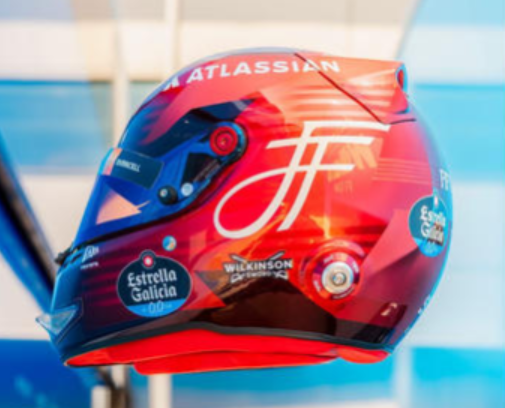 1/5 Spark Atlassian Williams F1 Team - Carlos Sainz - British GP 2026 Helmet Model