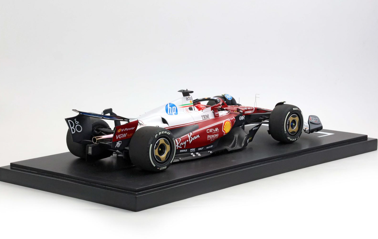 1/12 BBR 2025 Formula 1 Ferrari SF25 Monza Livery 50 Years Since Lauda's World Championship Victory #16 Charles Leclerc Car Model Limited