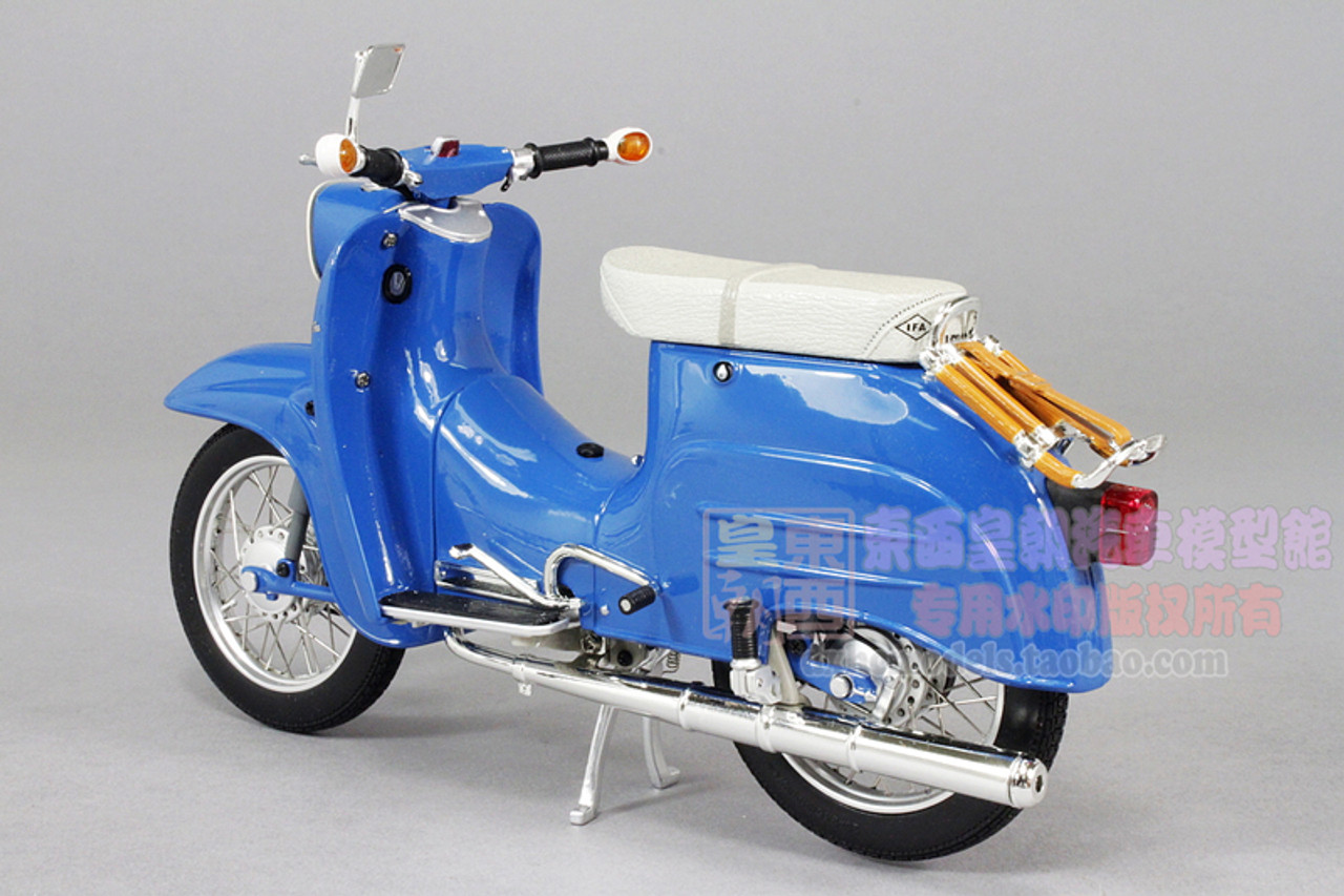 1/10 Schuco 1964 SIMSON SCHWALBE KR51/1 (BLUE) Motorcycle Diecast Model