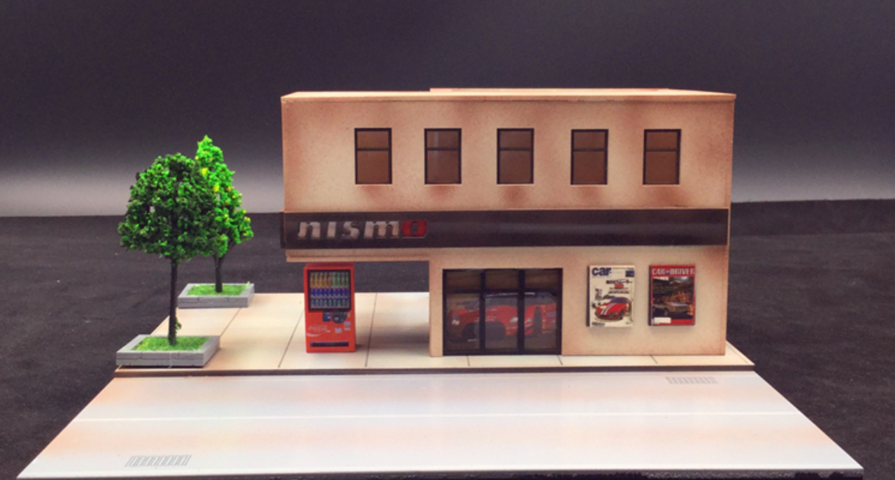 1/64 Magic City Nissan Nismo Building City Scene w/ Lights