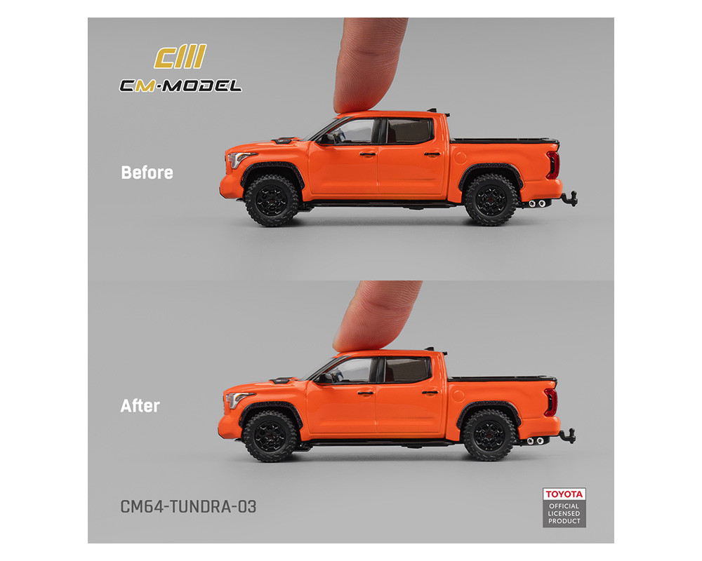 1/64 CM Model Toyota Tundra TRD (Lunar Rock Orange) Diecast Car Model
