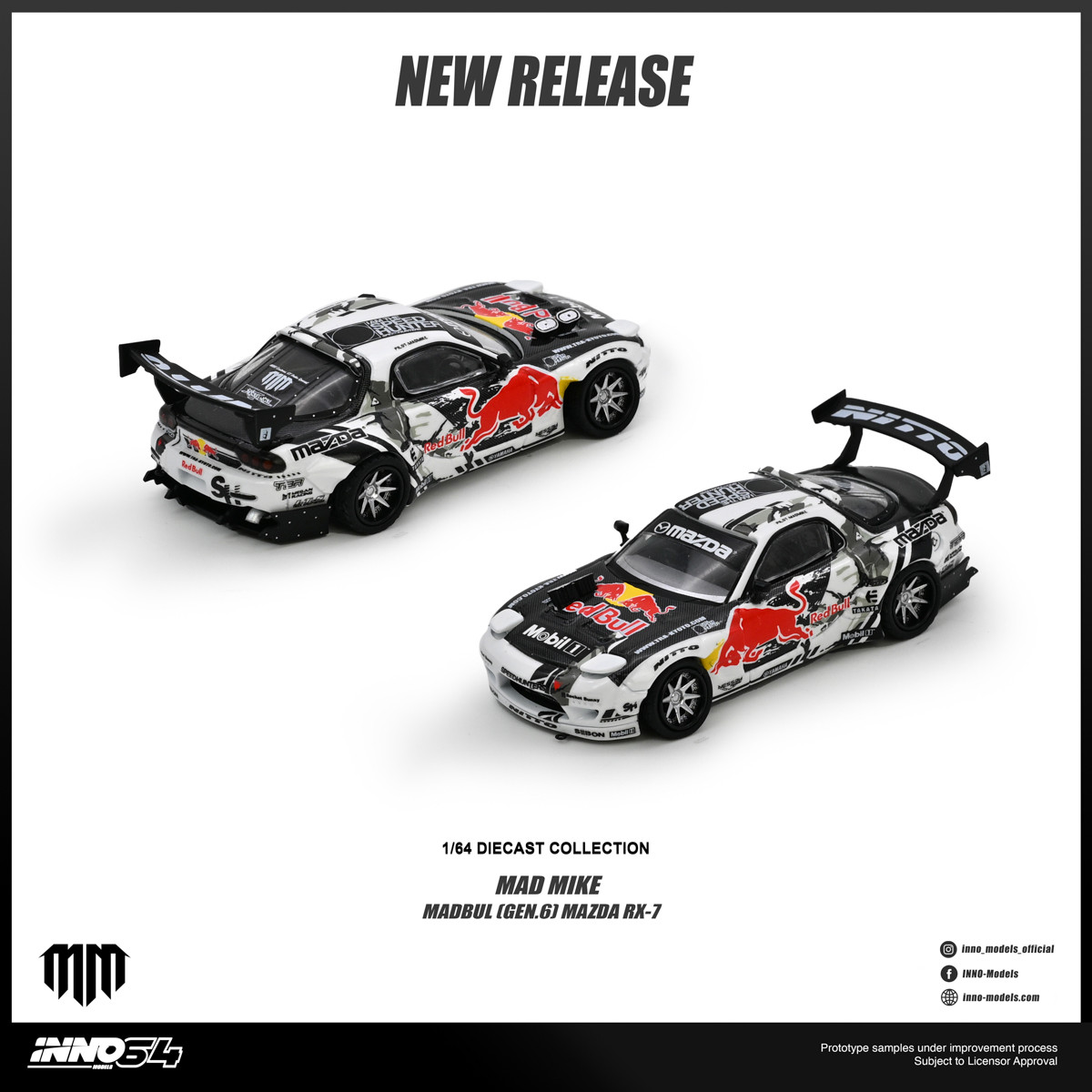 1/64 Inno Mazda RX-7 RX7 Mad Mike 