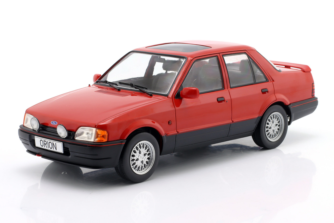 1/18 ModelCarGroup 1986 Ford Orion MK II (Red) Diecast Car Model