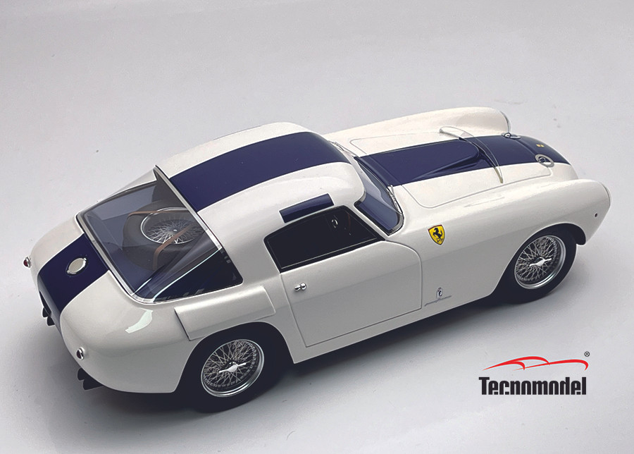 1/18 Tecnomodel Ferrari 250 MM 1953 Press White & Blue Limited Edition Car Model