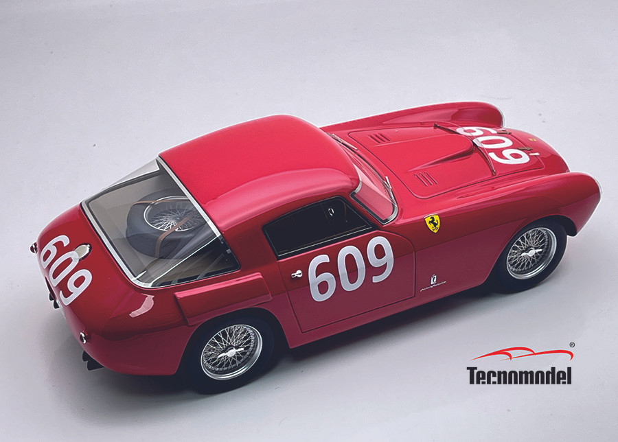 1/18 Tecnomodel Ferrari 250 MM Mille Miglia 1953 Car #609 Driver: G. Bracco - A. Rolfo DNF Limited Edition Car Model