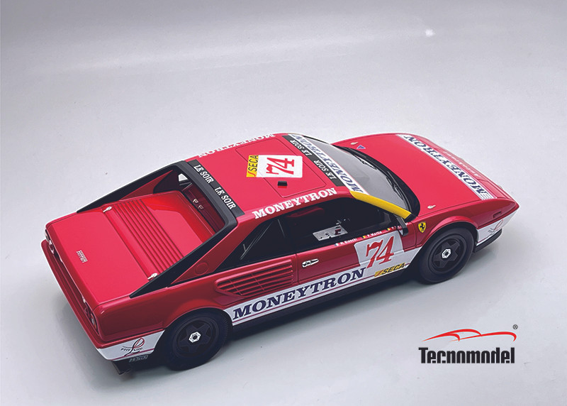 1/18 Tecnomodel Ferrari 308 Mondial 3.2 SPA 24h 1989 Car #74 Driver: M. Bianchi - P. Witmeur - P. Martin  DNF Limited Edition Car Model