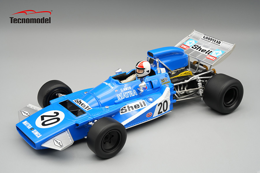 1/18 Tecnomodel Matra MS120B 1971 Spain GP Driver: C.Amon Limited Edition Car Model