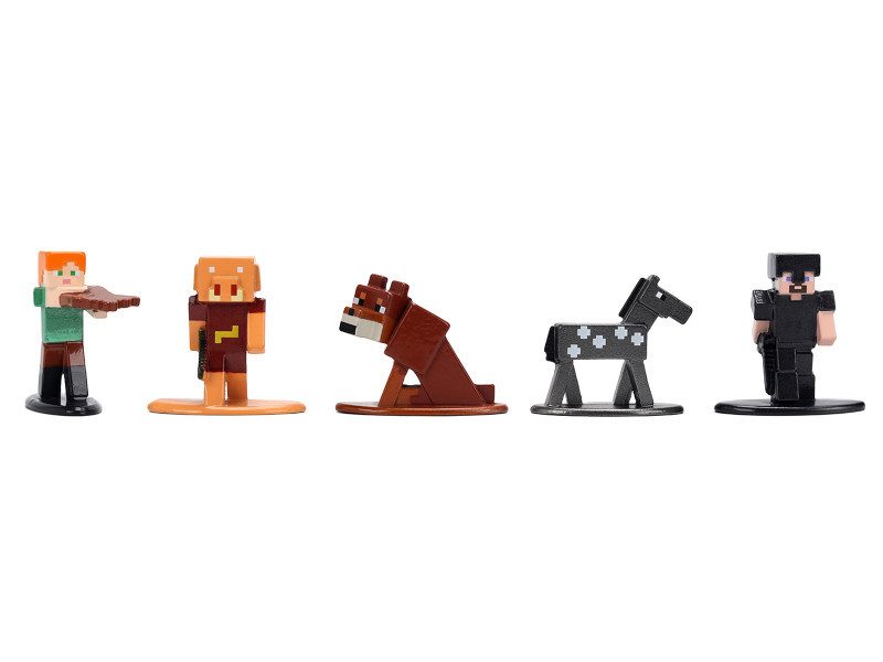 Set of 12 Diecast Figures "Minecraft" Video Game Wave 2 "Nano Metalfigs" Series Diecast models by Jada