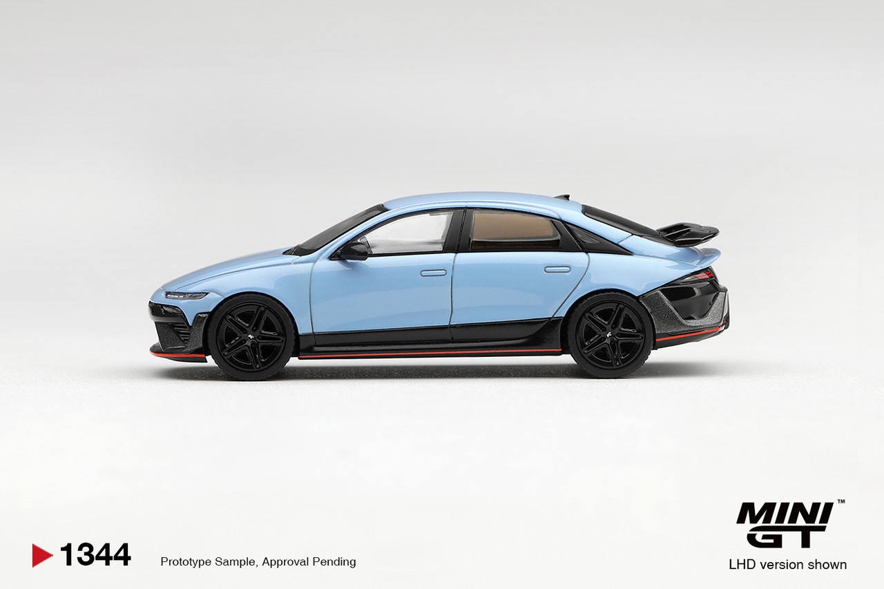 1/64 Mini GT Hyundai Ioniq 6 N Performance (Blue Pearl) Diecast Car Model