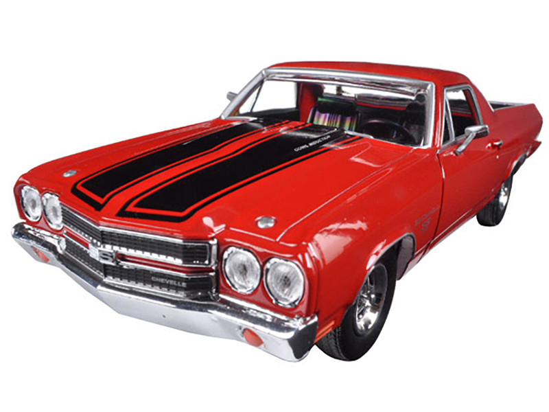 1970 Chevrolet El Camino SS 396 Red with Black Stripes 1/24