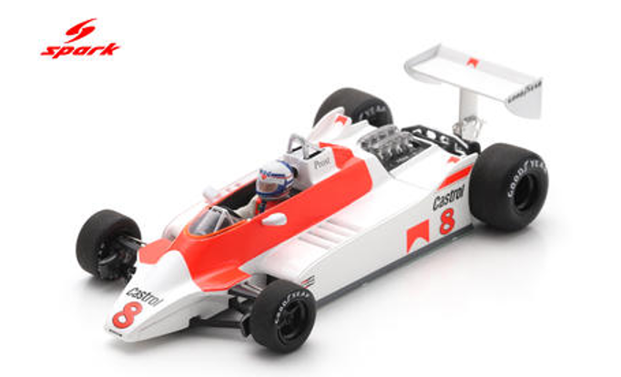 1/43 Spark McLaren M30 No.8 Marlboro Team McLaren-Ford 6th Dutch GP 1980  Alain Prost Car Model