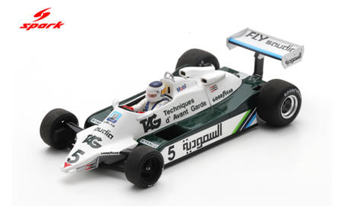 1/43 Spark Williams FW07C No.5 TAG Williams-Ford 2nd South African GP 1982  Carlos Reutemann Car Model
