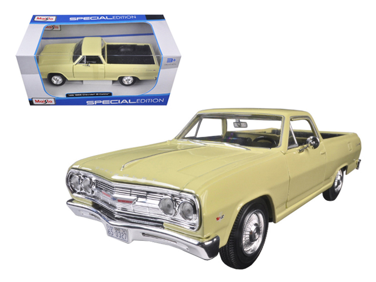 1965 Chevrolet El Camino Yellow 1/25 Diecast Model Car by Maisto