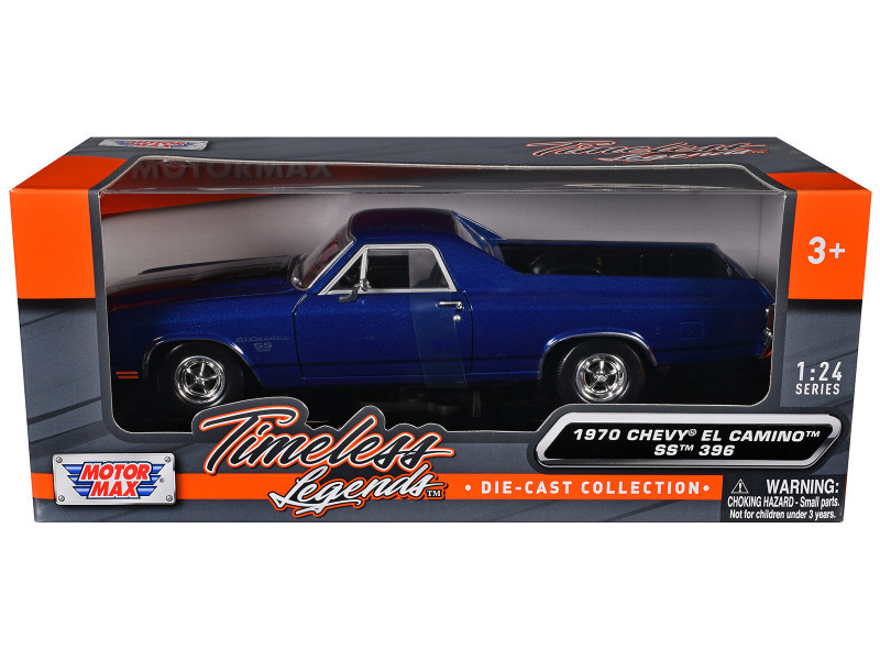 1970 Chevrolet El Camino SS 396 Dark Blue Metallic with Black