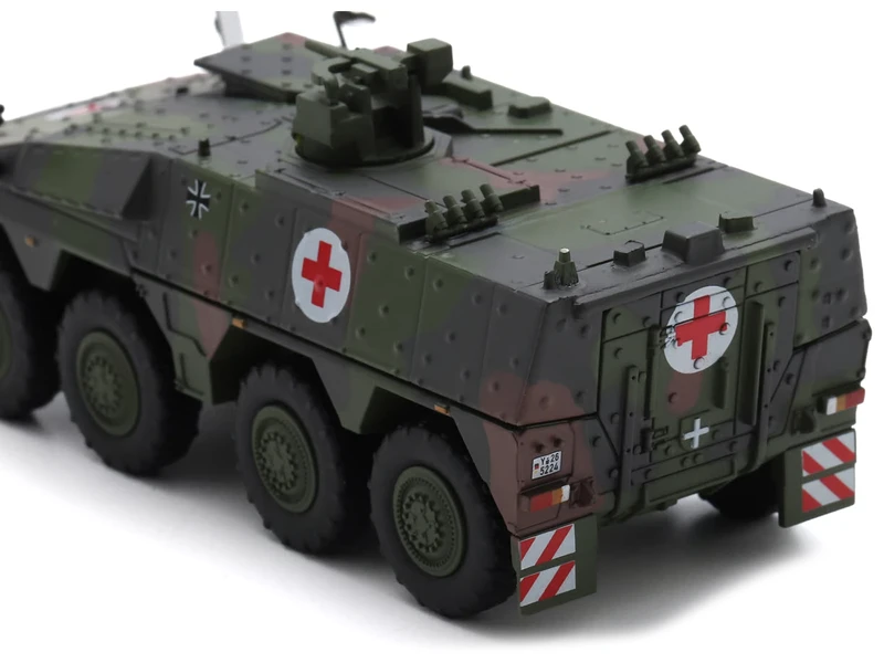 Tpz. Tank Boxer "Medic Unit - German Army" Green Camouflage 1/87 (HO) Scale Diecast Model Car by Schuco