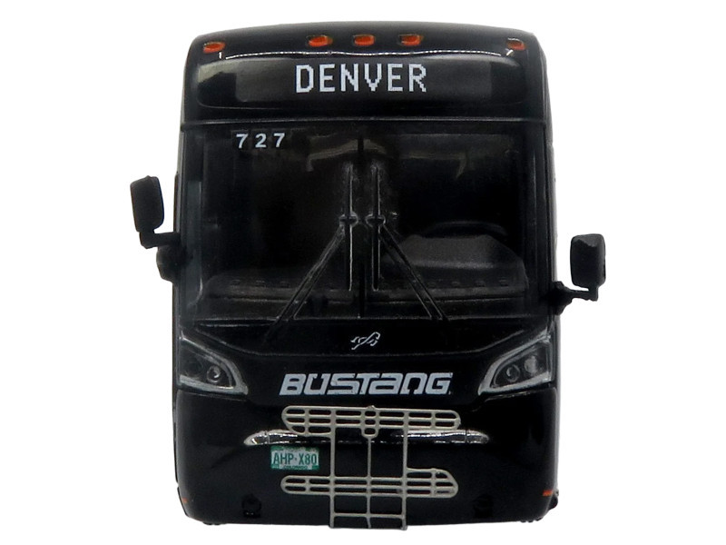 MCI D4520 Commuter Coach Bus "Bustang - Colorado Department of Transportation" Black "The Bus & Motorcoach Collection" Limited Edition to 504 pieces Worldwide 1/87 (HO) Scale Diecast Model by Iconic Replicas