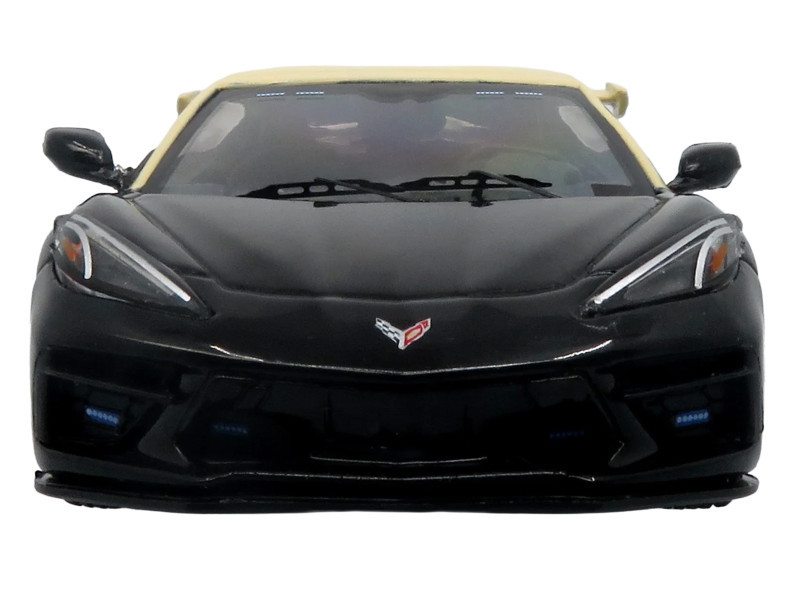 2023 Chevrolet Corvette C8 Stingray Police Interceptor "Florida Highway Patrol (FHP)" Black with Cream Top 1/43 Diecast Model by Iconic Replicas