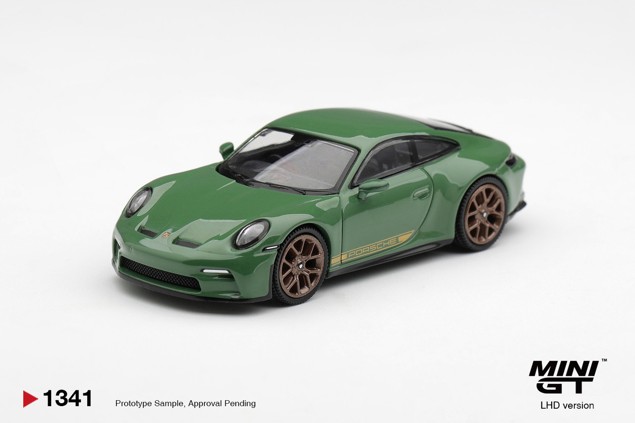 1/64 Mini GT Porsche 911 (992) GT3 Touring (Auratium Green) Diecast Car Model