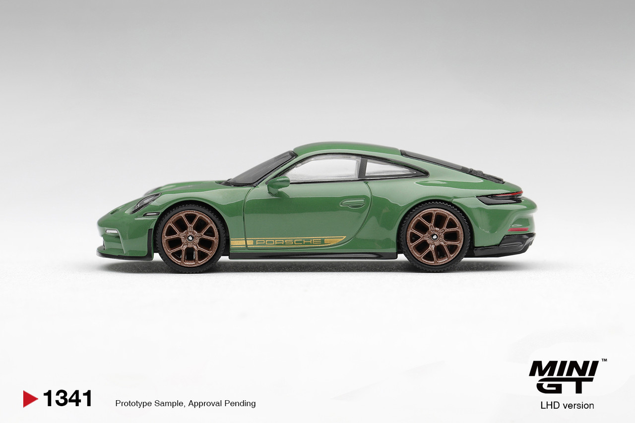 1/64 Mini GT Porsche 911 (992) GT3 Touring (Auratium Green) Diecast Car Model