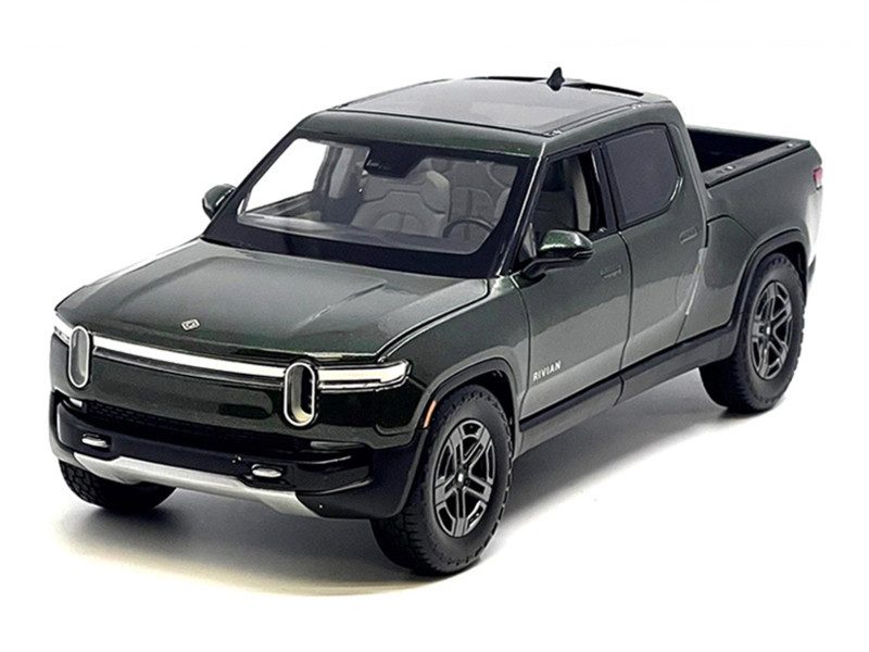 1/24 Maisto Rivian R1T Pick Up Truck (Metallic Green) Diecast Car Model
