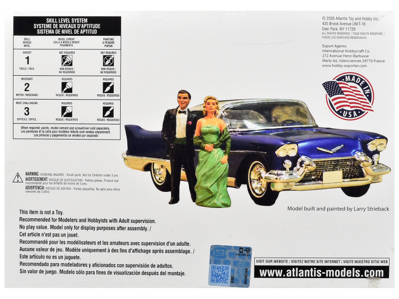 Skill 2 Model Kit 1957 Cadillac Eldorado Brougham 1/25 Scale Model by Atlantis