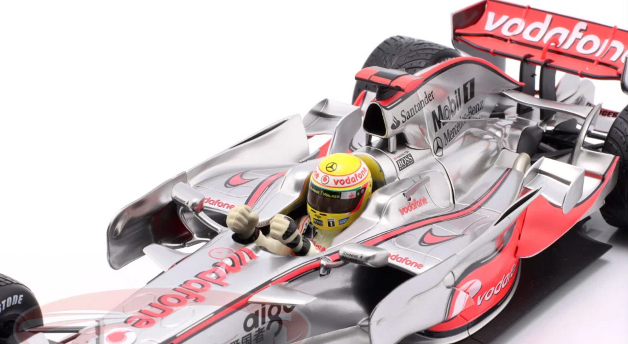 1/18 Minichamps 2008 F1 Lewis Hamilton McLaren MP4/23 #22 Brazil GP Formula 1 World Champion Car Model Limited