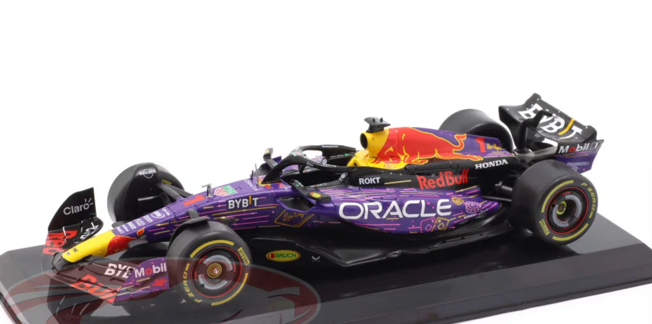 1/24 Premium Collectibles 2023 F1 Max Verstappen Verstappen Red Bull RB19 #1 Winner Las Vegas GP Formula 1 World Champion Diecast Car Model