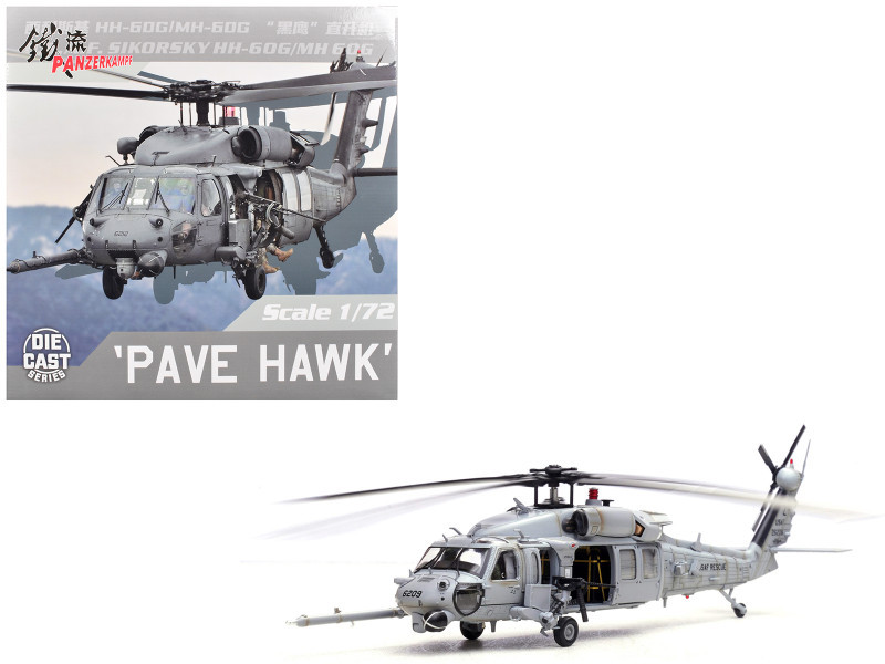 Sikorsky HH-60G Pave Hawk Helicopter "89-26209 33rd RQS Kadena Air Base Japan" (2012) United States Air Force 1/72 Diecast Model by Panzerkampf