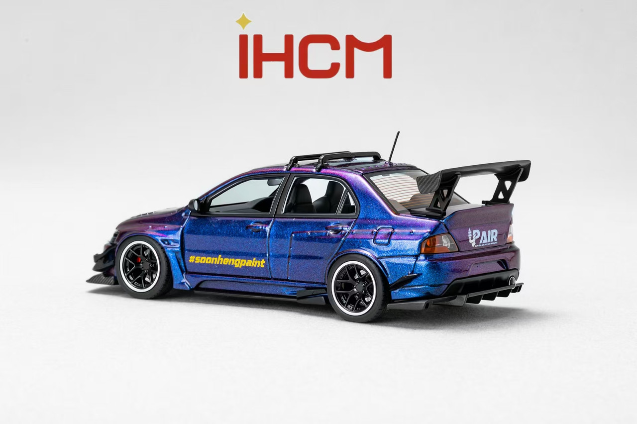 1/64 iHCM Mitsubishi Lancer Evo (Holographic Purple) Diecast Car Model